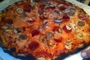 Meat & Mushroom pizza 20150530