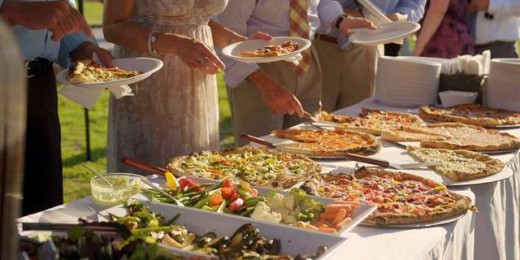 Pizza Truck wedding buffet