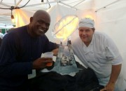 Chef Bruce & Lawrence Taylor Ice Sculpture 2018
